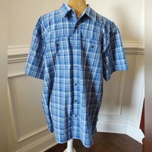 Lake & Trail men's short sleeve fishing and outdoor shirt. XL